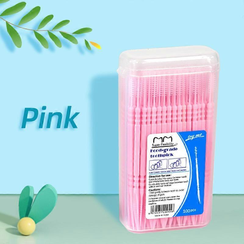 Fishbone-shaped 100-piece Boxed Double-ended Toothpicks