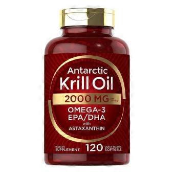 SenMall 2000mg Antarctic Krill Oil with Astaxanthin Omega-3 EPA DHA 120 Softgels