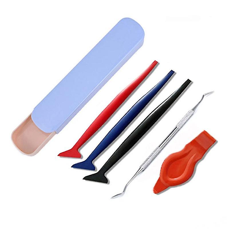 5pcs Car Glass Protective Film Car Window Wrapping Tint Installing Tools Kit-r