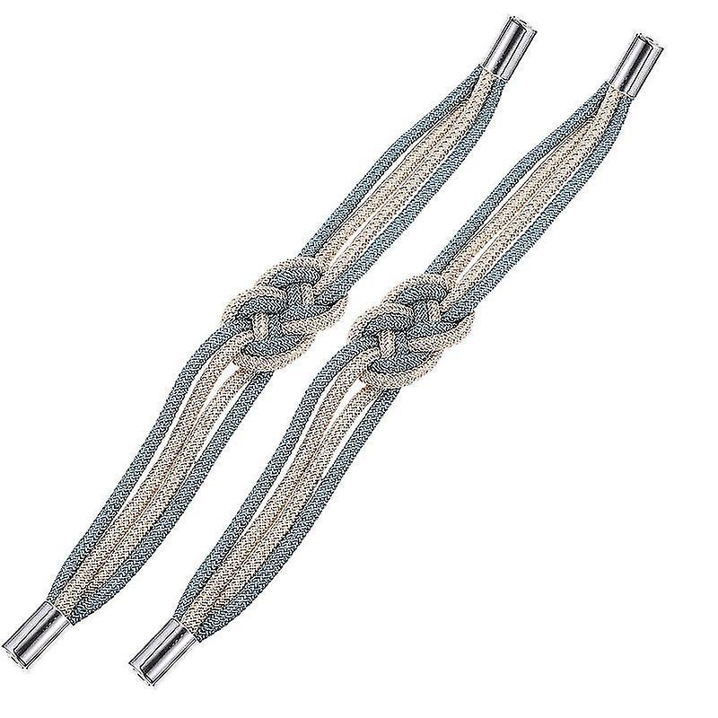 46X5cm Beige Window Treatment Replacement Parts 2pcs Chic Weaving Curtain Strap Practical Home Curta