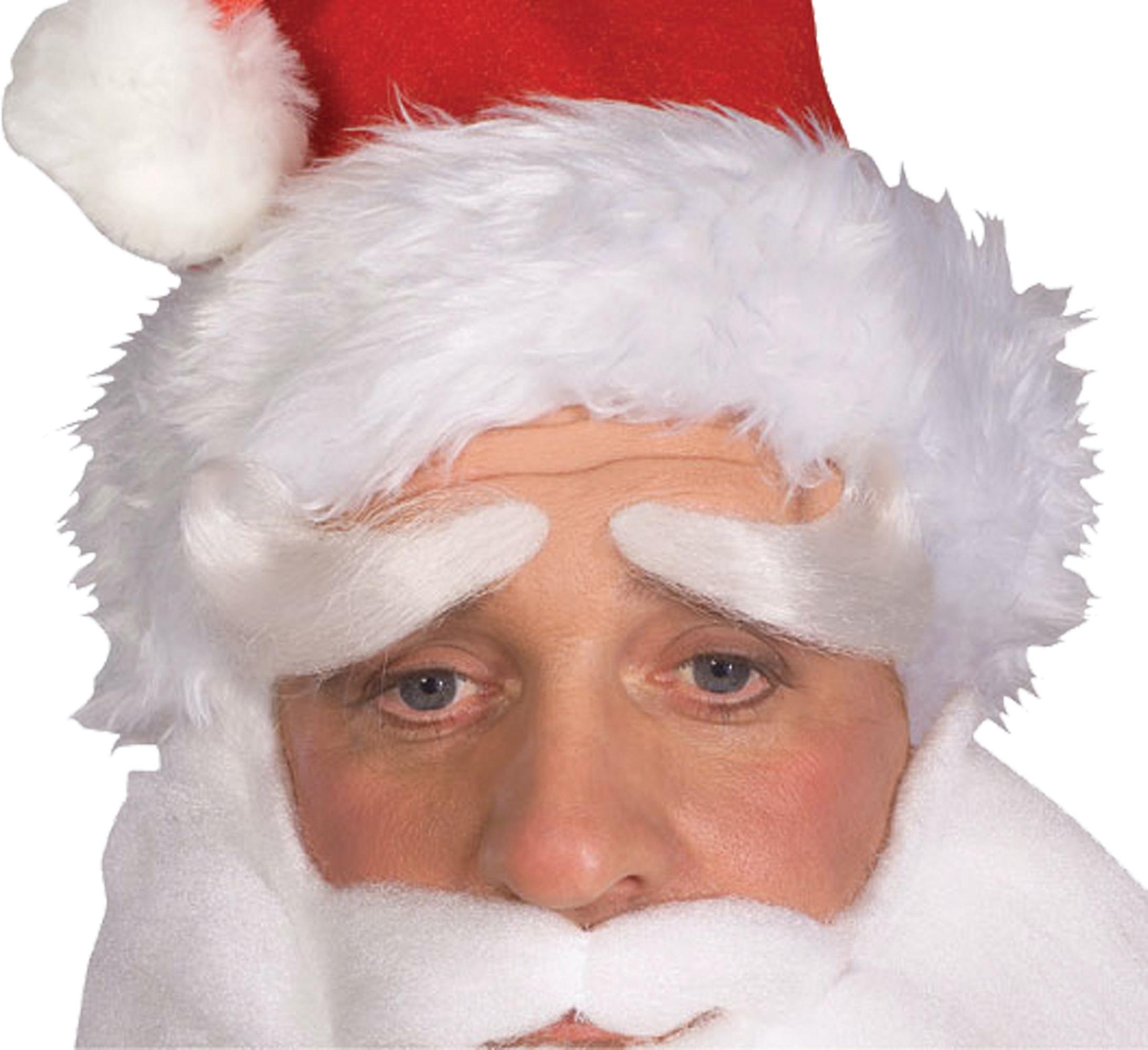 Santa Claus Saint Nicholas Kris Kringle Father Christmas Mens Costume Eyebrows