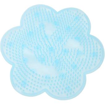 Dusch-Massagematten-Pad Rutschfeste Badewanne Fuß-Rücken-Schrubber Silikon Lazy Bath Massage-Pad Dusch-Massagematte, Bad-Massage-Pad (2 Stück, blau)