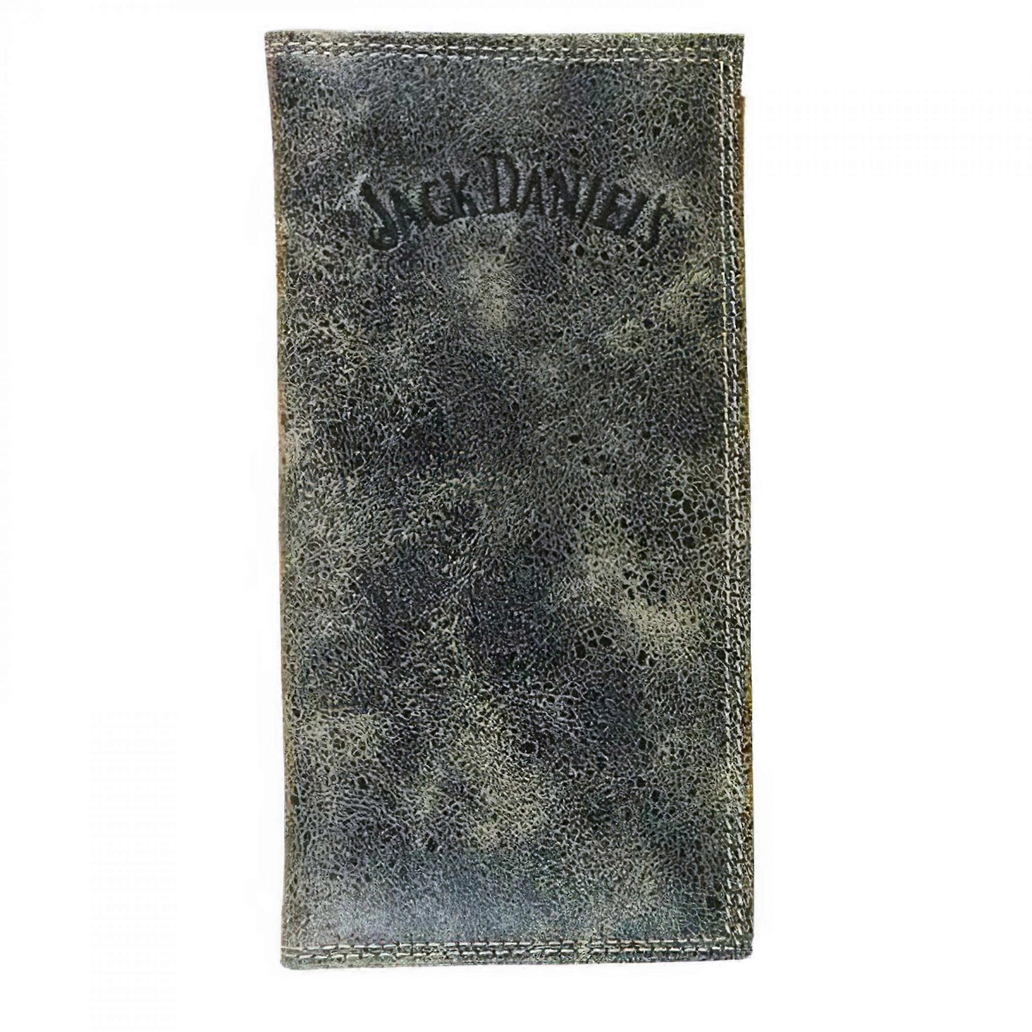 Jack Daniel's Charcoal Leather Rodeo Bi-Fold Wallet