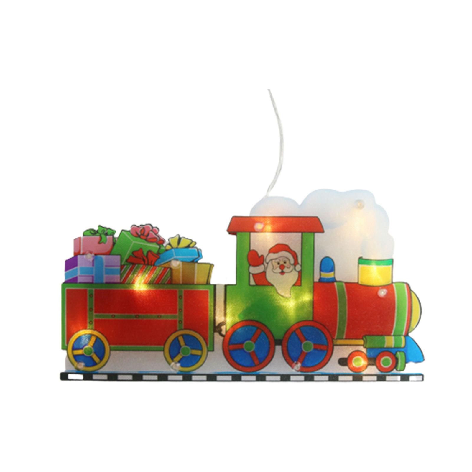 Xmas Suction Cup Window Lights Decorations Convenient And Environmentally Friendly Suitable For Fireplace Window Decor