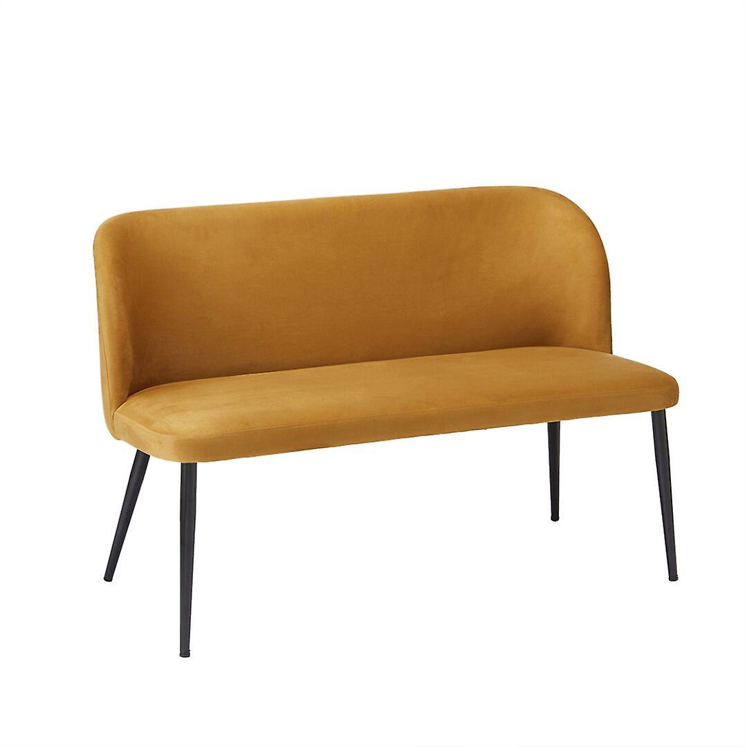 Hanra Dining Bench Mustard