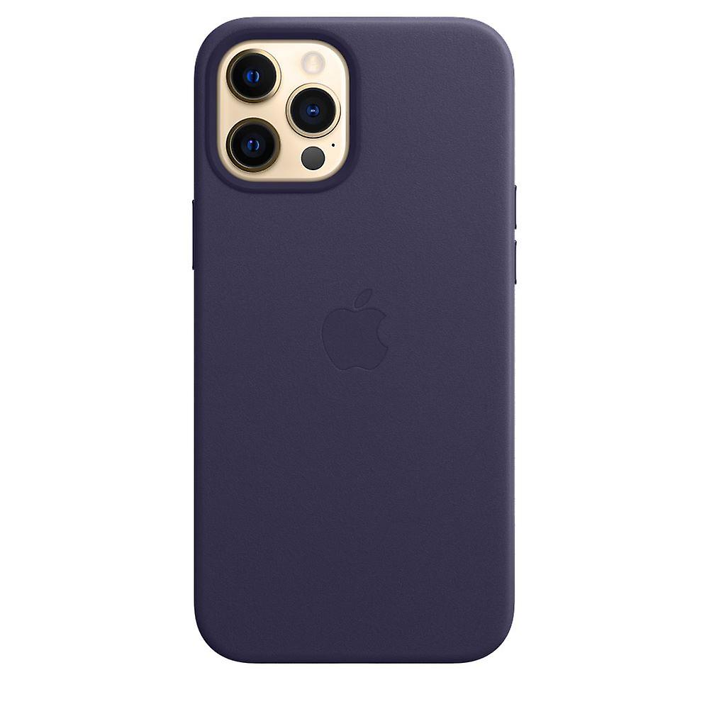 Custodia ufficiale in pelle Apple iPhone 12 Pro Max con Magsafe - Deep Violet
