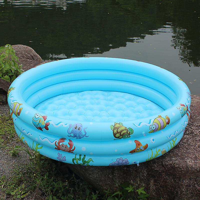 Inflatable Pool Portable Foldable Round PVC Kiddie Paddling Pool 150cm