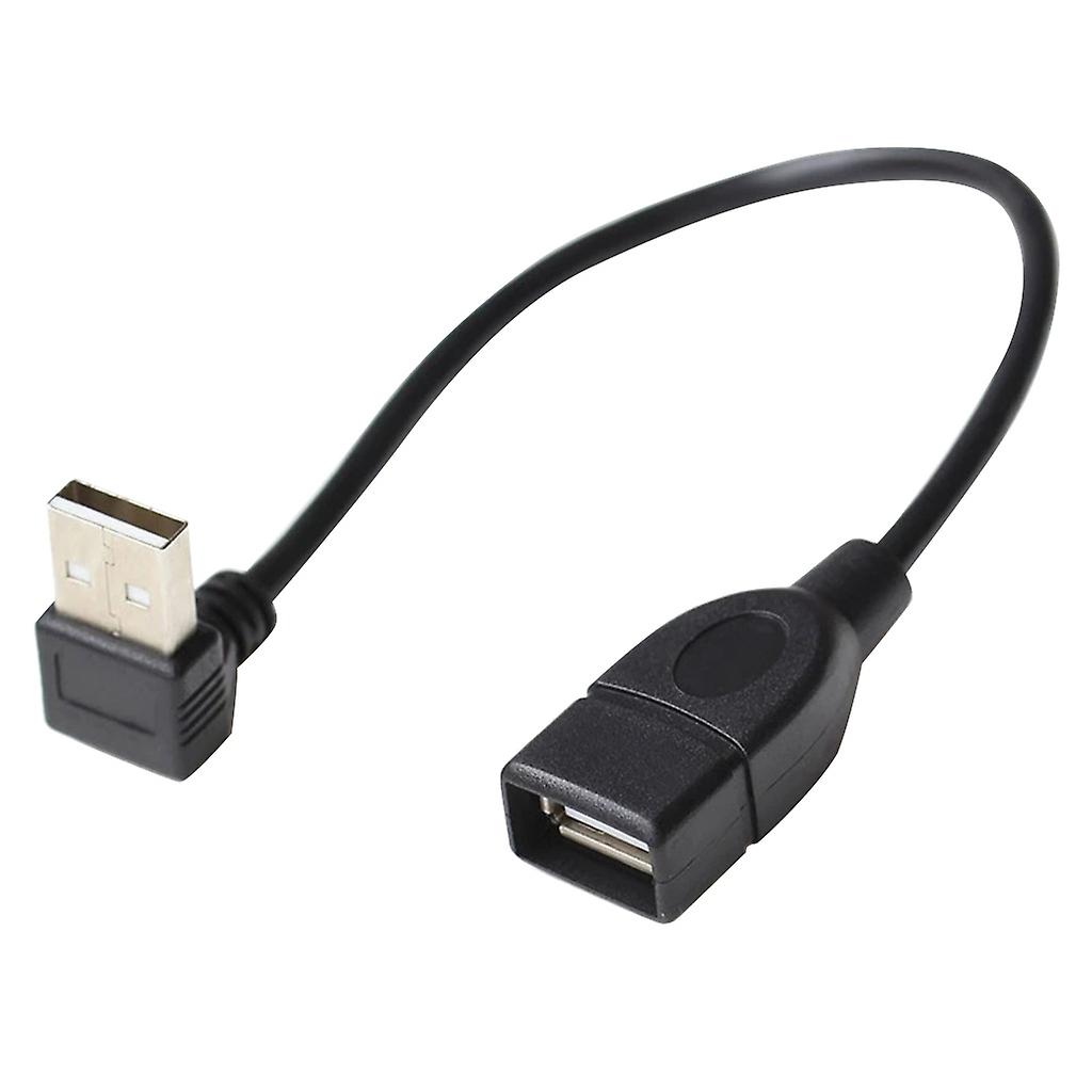 Super Speed Data Extension Cable USB 2.0 90 Extender Power Cord Adapter Wire