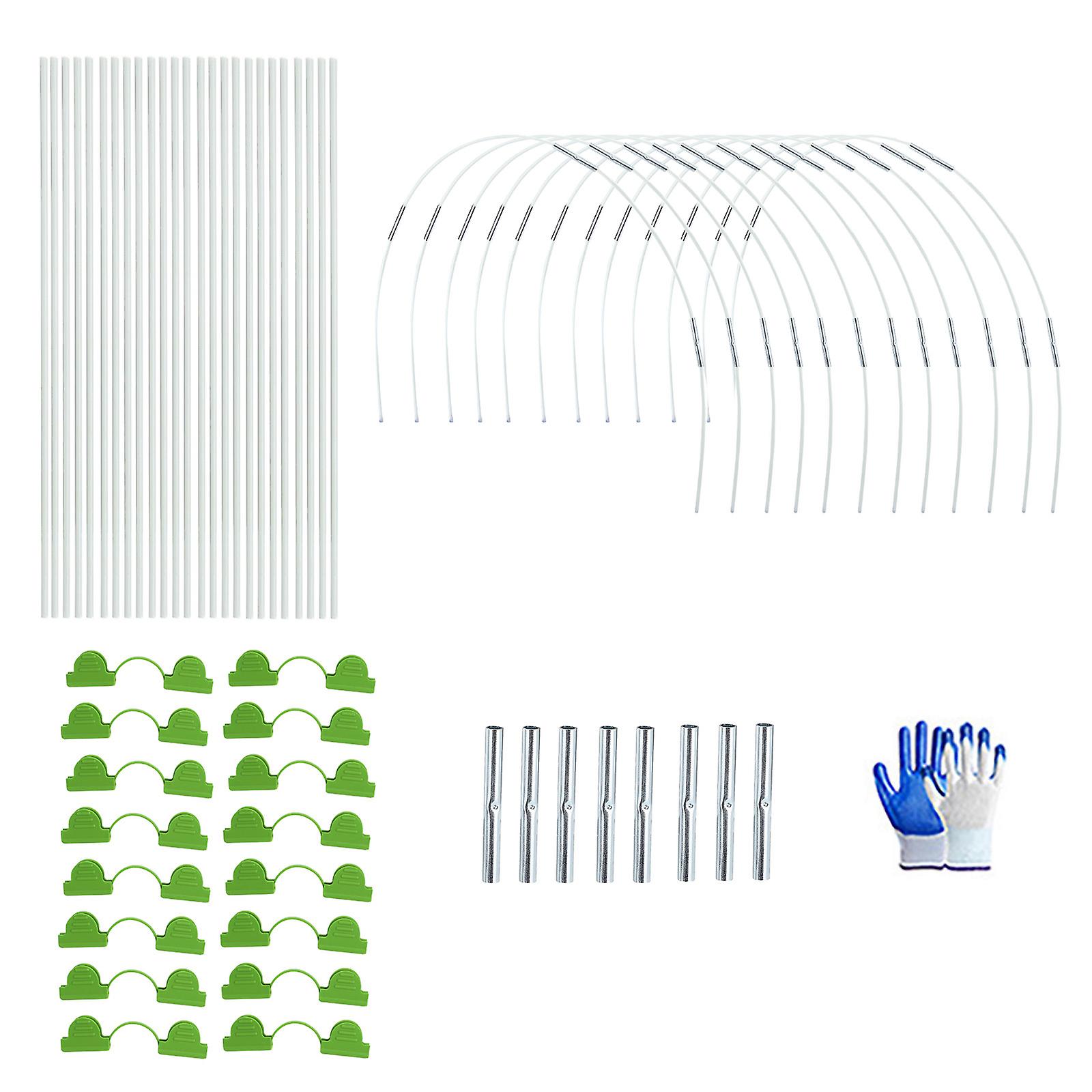 Drivhus Hoops Sett 3 SIser DIY Holdbare Praktiske Hageplanter Netting Vokse Tunnel