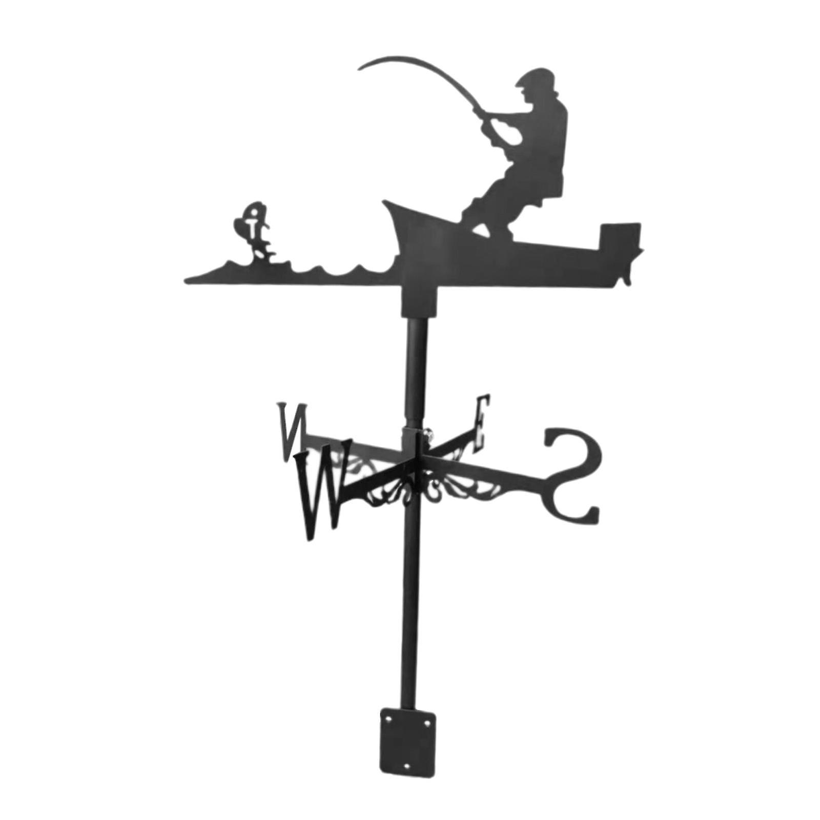 Wind Vane Wind Direction Indicator Farm Yard Decorations Angler