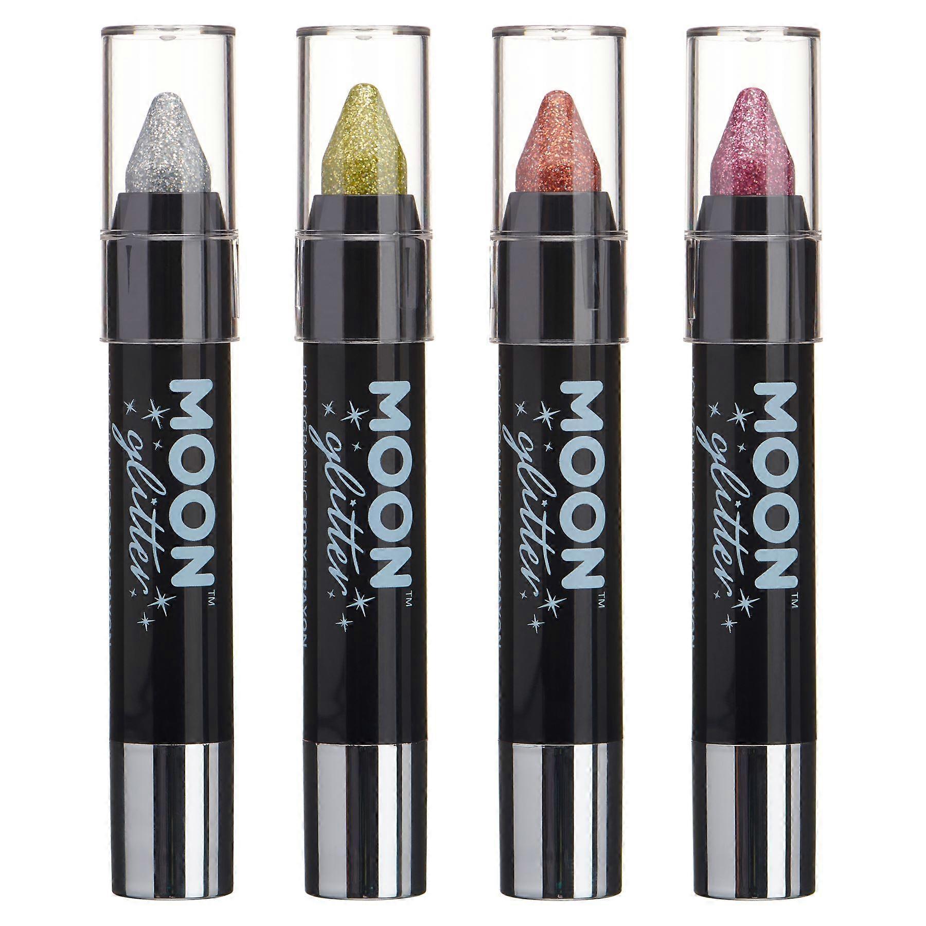 Moon Glitter - Holographische Körperbuntstifte - 4er Set
