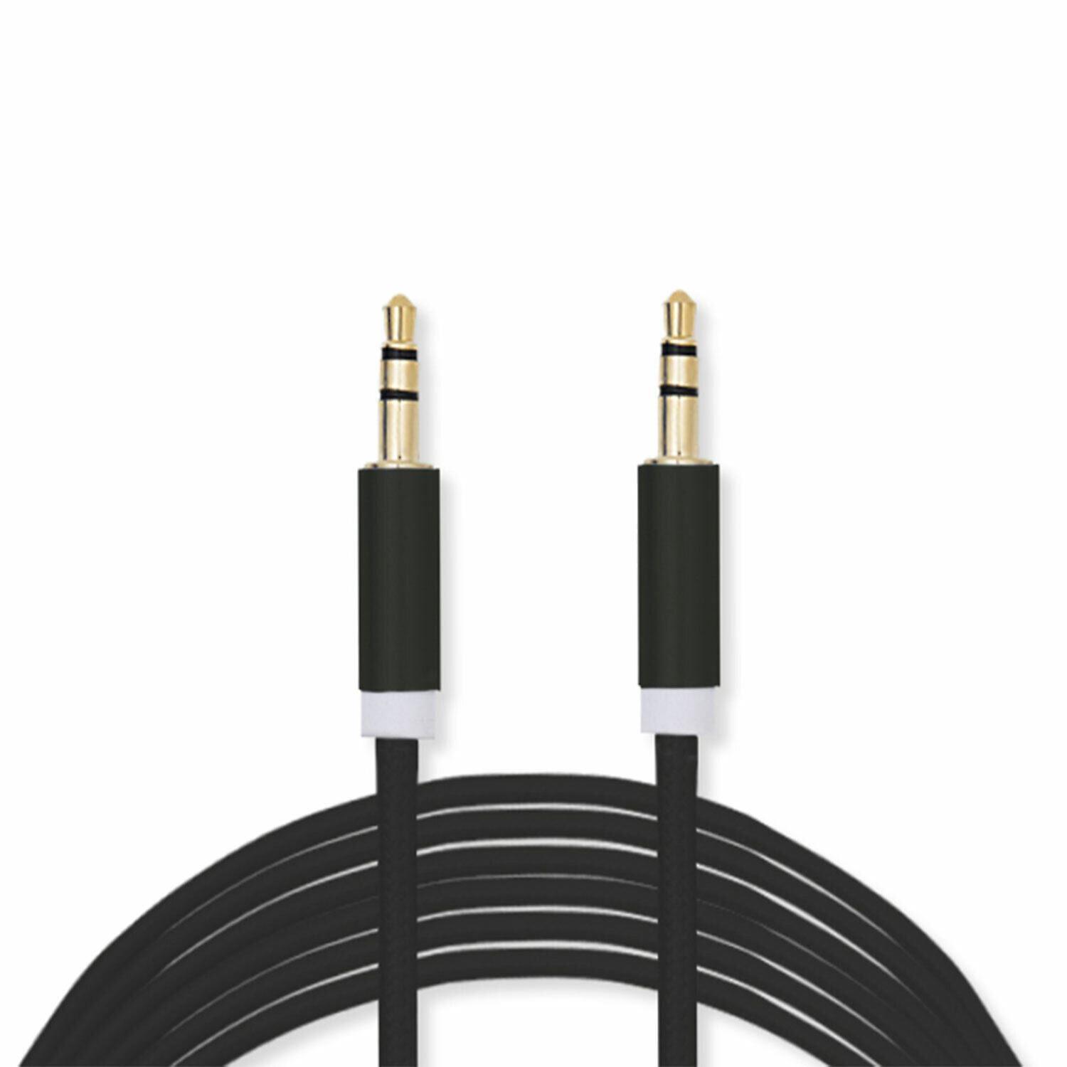 FX Powabud Aux-In-Cable 3.5mm Braided - Black