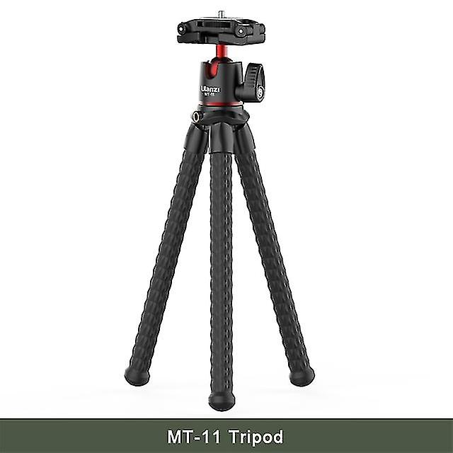 Mt-11タコフレキシブル三脚電話一眼レフデジタル一眼レフカメラ三脚は、ボールヘッドコールドシューズ電話クリップ付き1/4 ''ネジを延長します