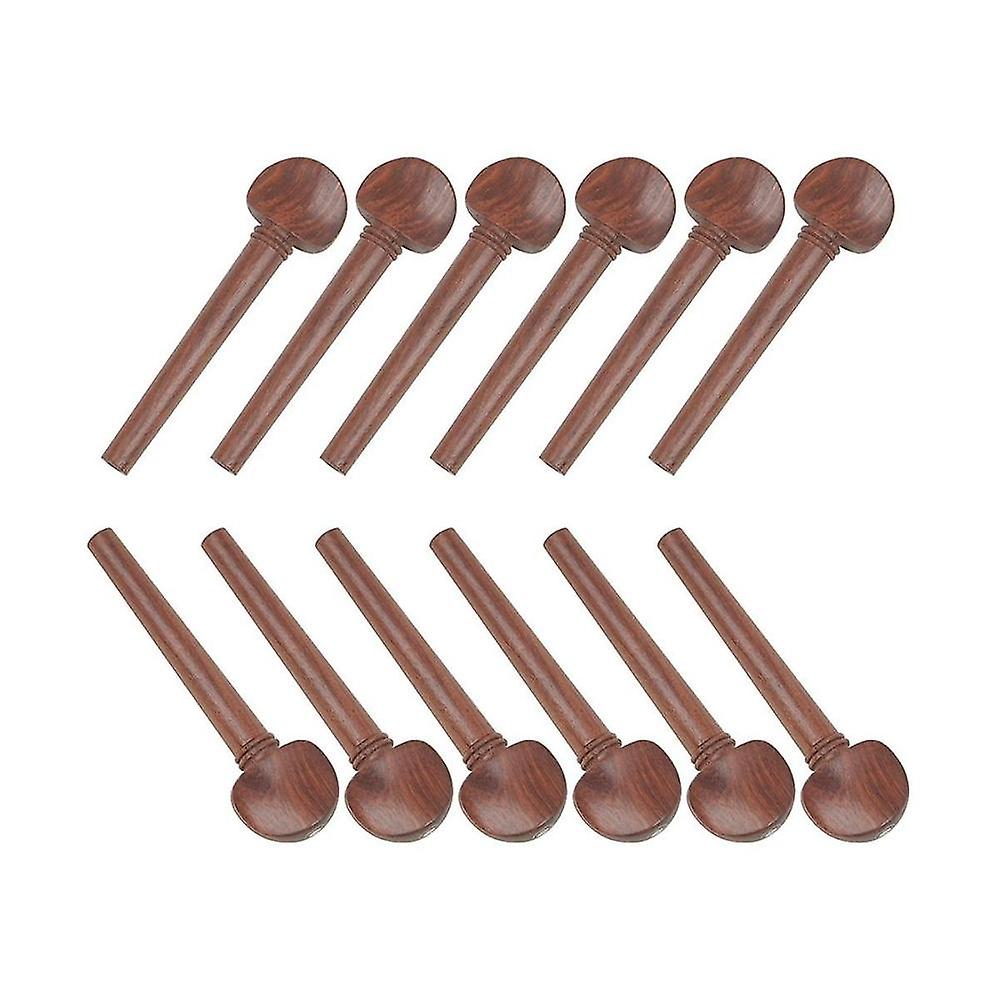 Piano Mahogany Pegs With Fish Eyes 12 Pack Mahogany Pegs String Button Musical Instrument Accessori