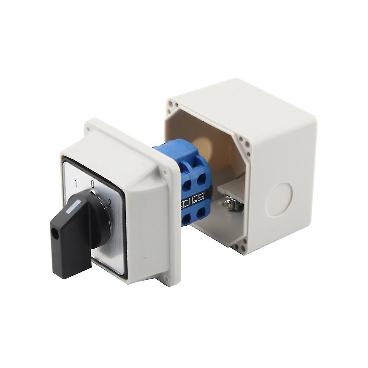 Changeover Switch 3 Position Selector Switch Box 12 Terminals 63a 690v Universal Latching Selector