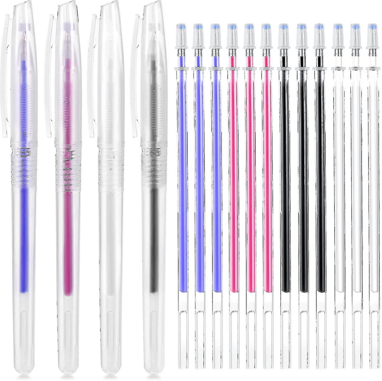 Heat Erasable Fabric Marking Pen Set, Included 40 Pieces Heat Erasable Pen Refill Pencil T