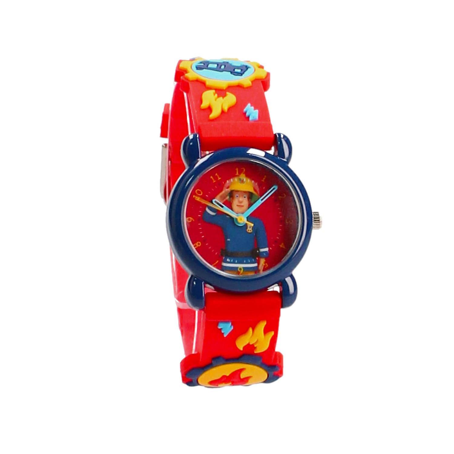 Barnklocka fireman sam analog armbandsklocka klocka brandman