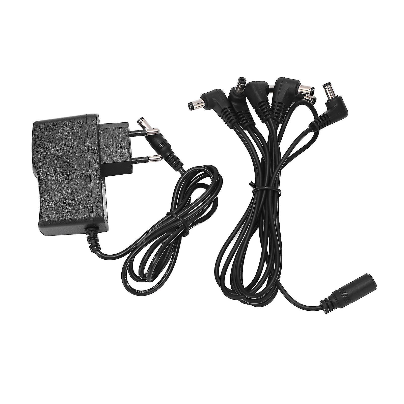 Guitar Effect Pedal Power Adapter, 6-Way Daisy Chain Cable