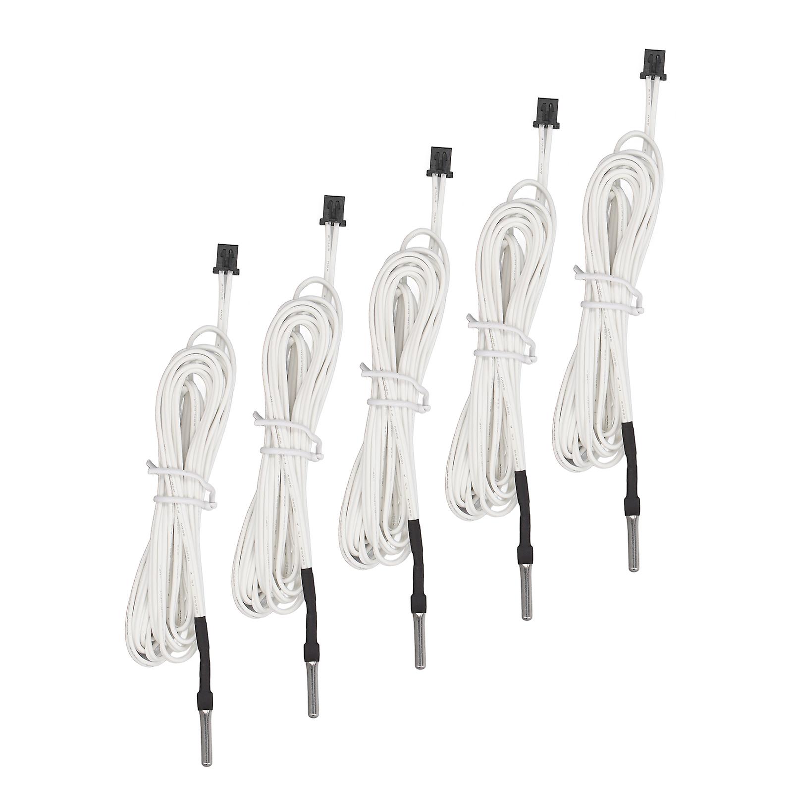 5 ακριβής υψηλής θερμοκρασίας ανθεκτικός αισθητήρας θερμοκρασίας 2m/78.7in θερμίστορ καλωδίων θερμίστορ καλωδίων 100K τεμ ακριβής 