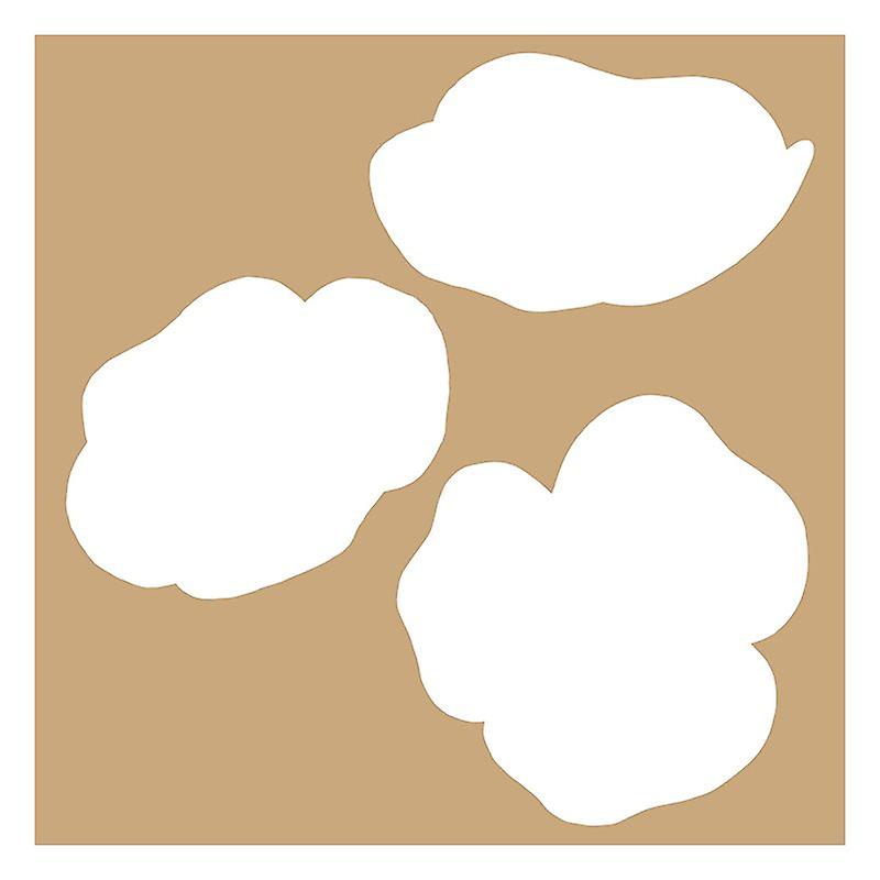 2 Kraft stencils 20 x 20 cm - Poppies