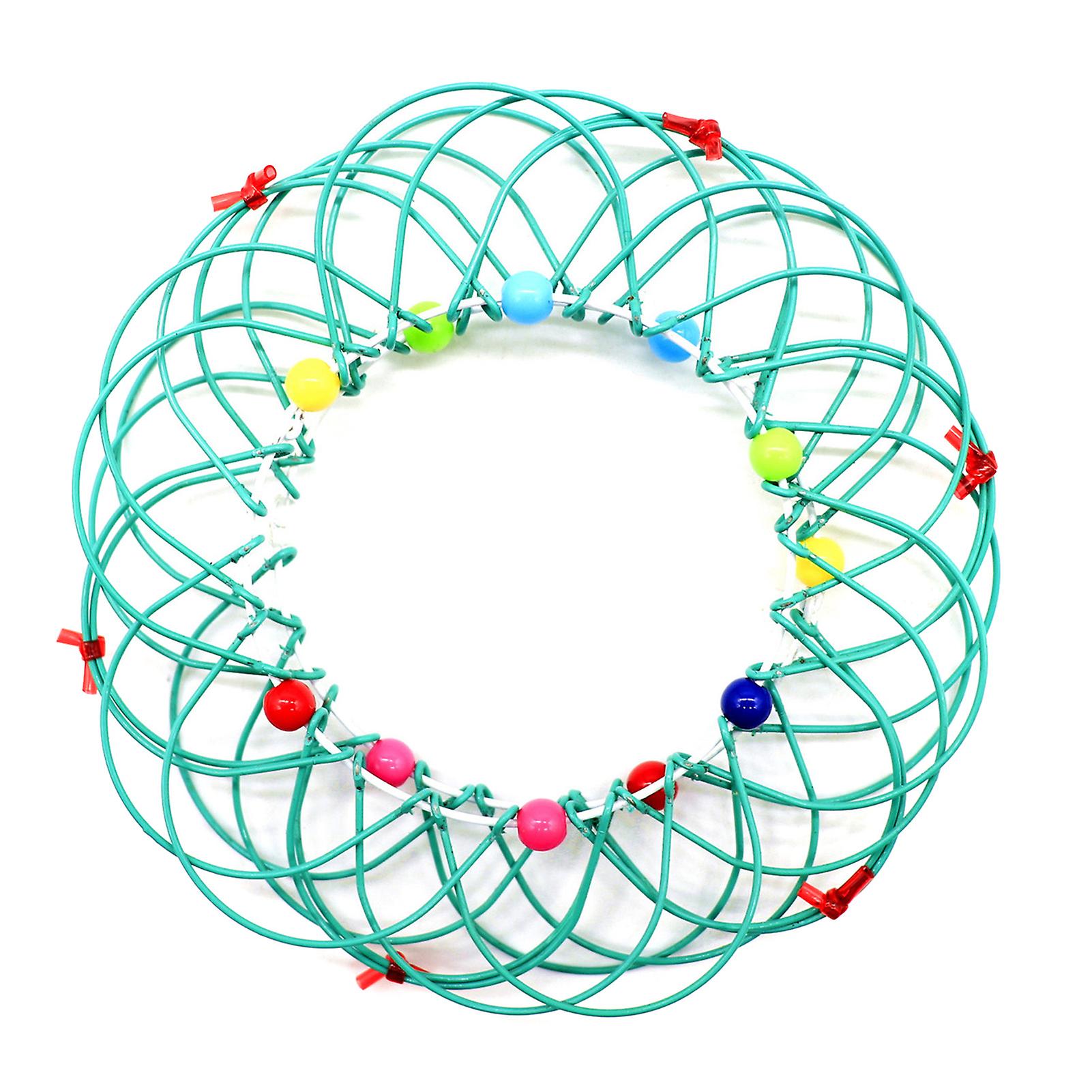 Magic Mandala Flower Basket Toy Multiple Changes Iron Hoop Ring Toy
