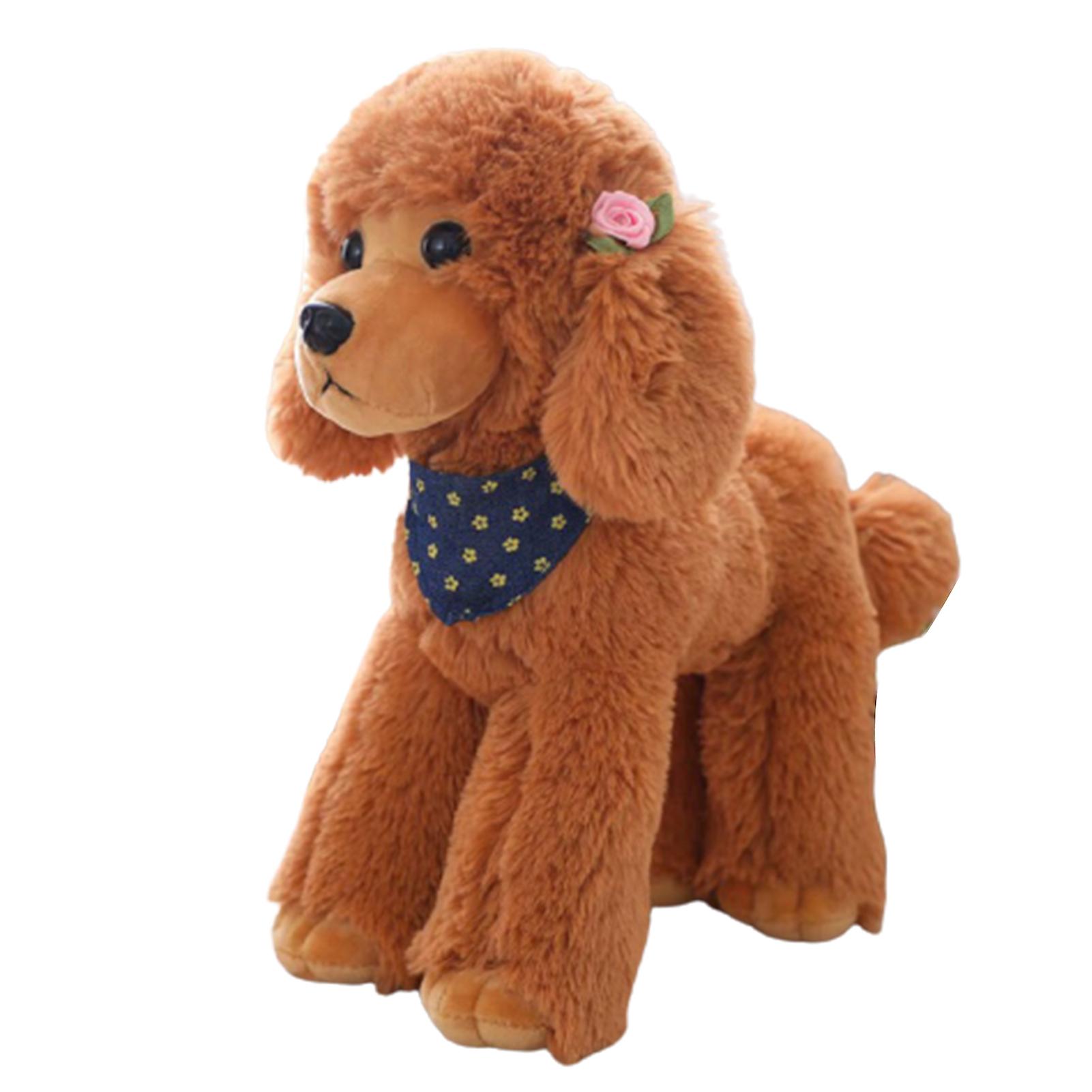 Adorable Simulation Dog Plsuh Toy Soft Stuffed Animal Throw Plushie Kids Hugging Pillow Present for