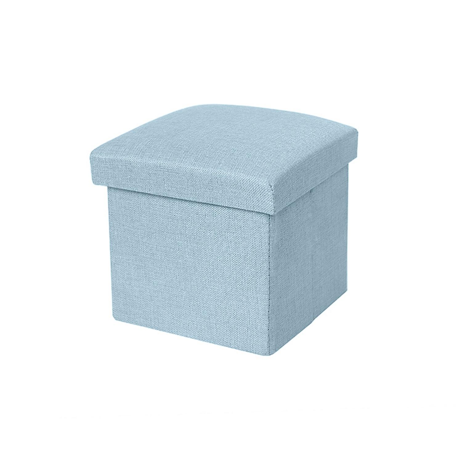 Storage Box Strong Load Bearing Capacity Foldable Fabric Versatile Storage Ottomans Cube Seat for Ho