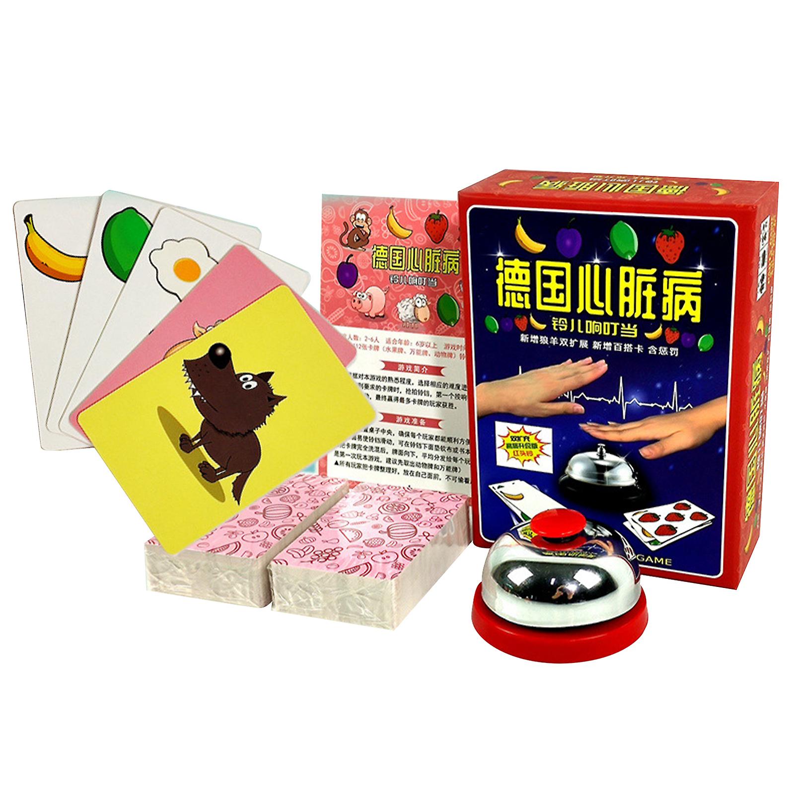 Jeu de table Pit Game, exquis et confortable, avec cloche et carte, pour une fête décontractée