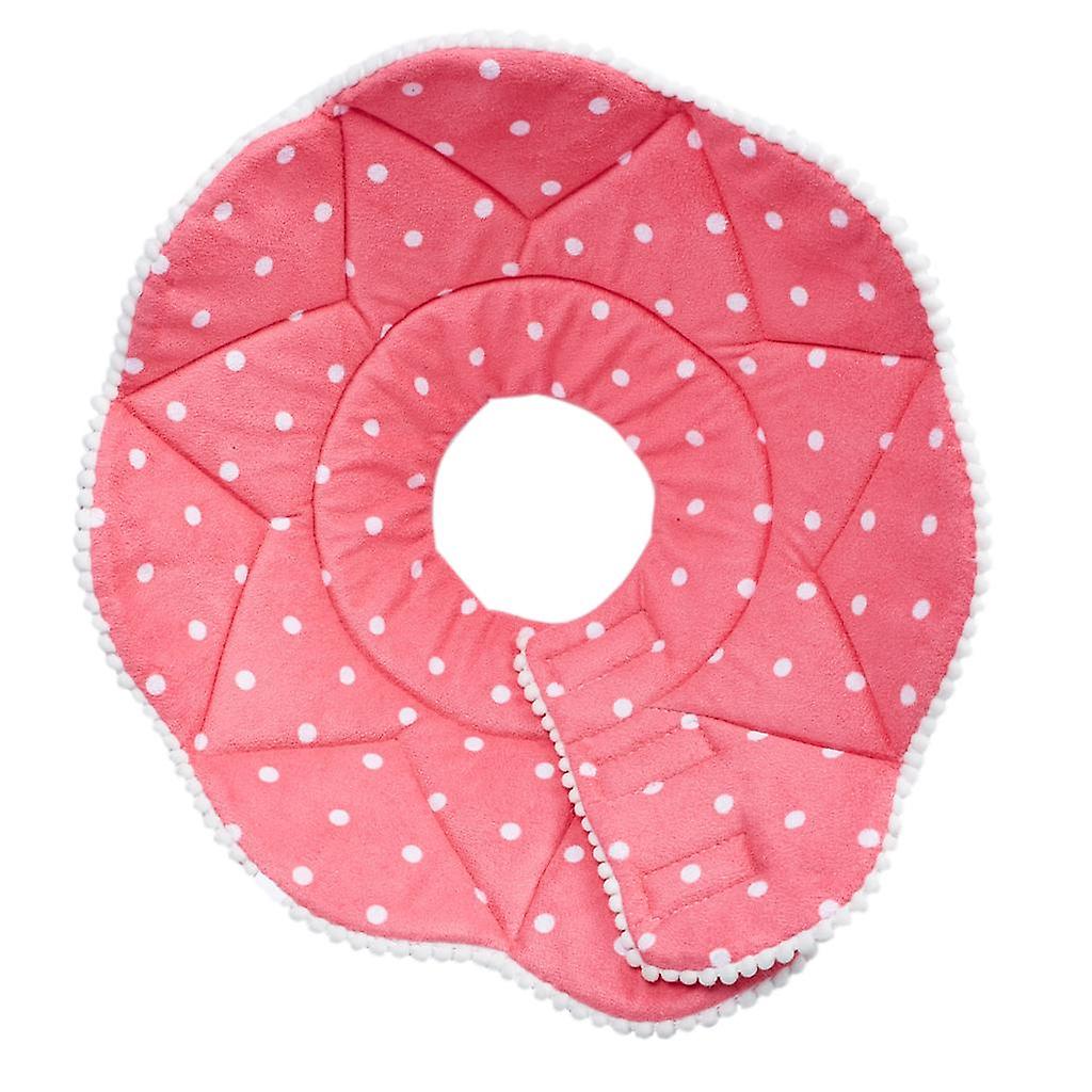 Pet Cone Recovery E-Collar dla kotów Psy Anti-Bite Elizabethan Collar Pink S