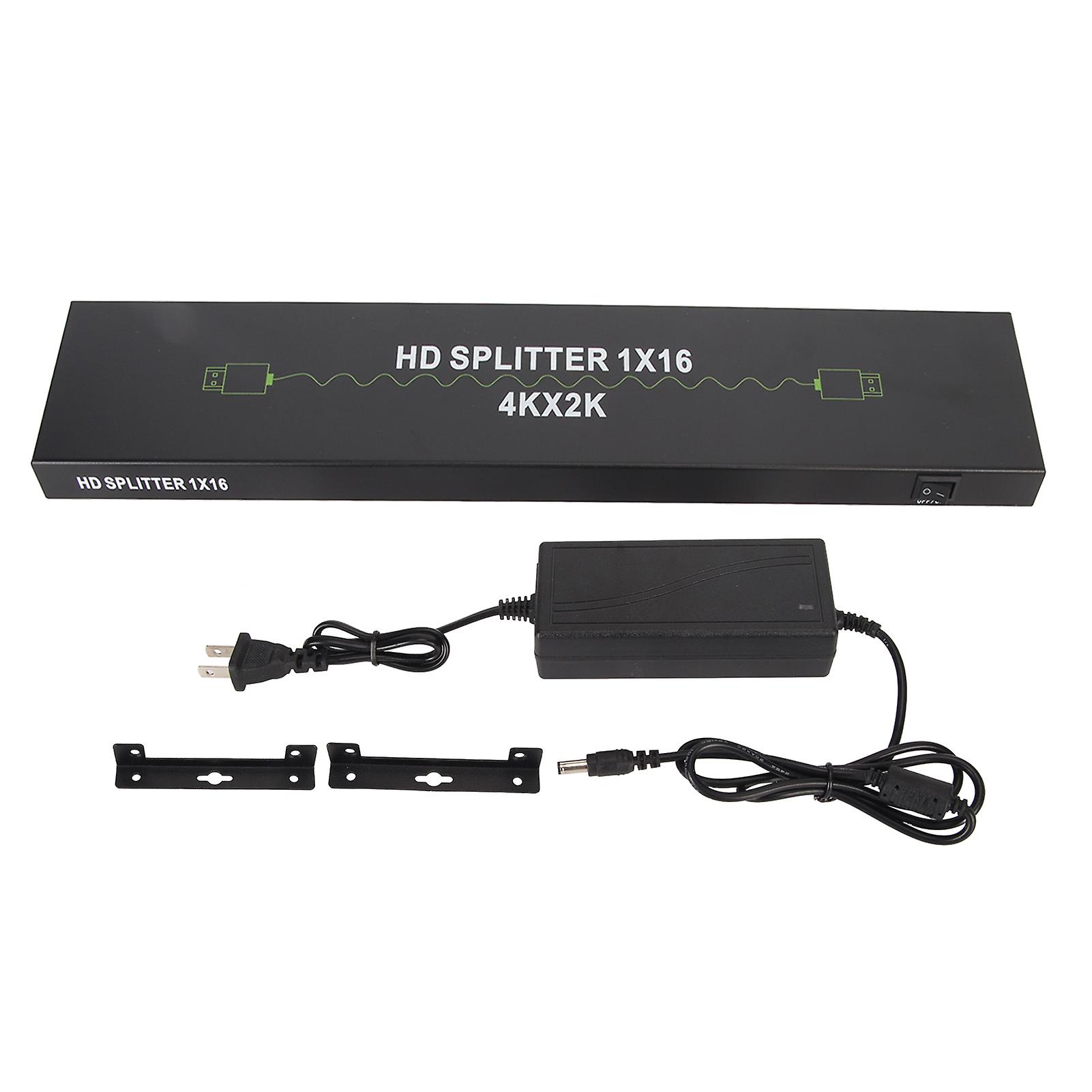 4K 1x16 HDMI Splitter for High-Resolution Video and o, Supports 3D, US Plug