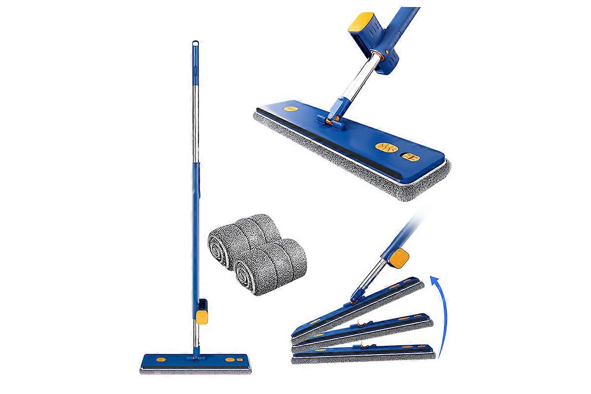 Microfiber Mop Cleaning Dust with Self Wringing Removable Washable Pad