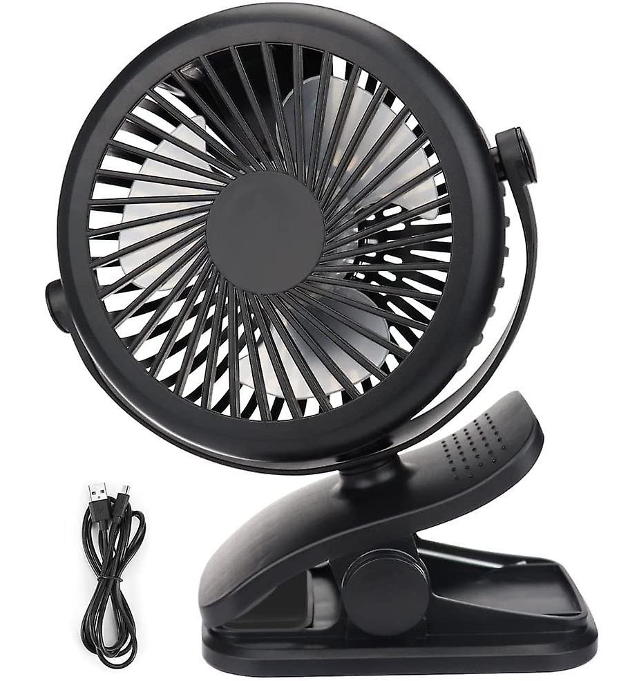 Silent Clip Table Fan with Rechargeable Battery