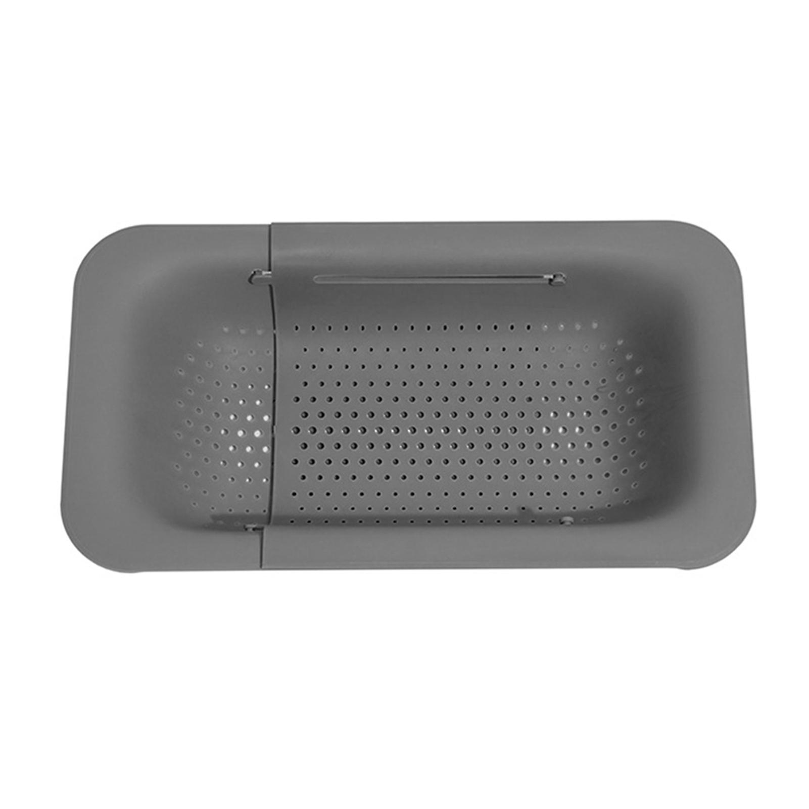 Sink Strainer Basket Retractable Plastic Filter Baskets for Vegetables & Fruits