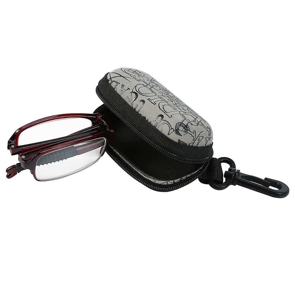 Foldable Presbyopic Reading Glasses, Lightweight and Portable, Relieve Fatigue (Red 1.0)
