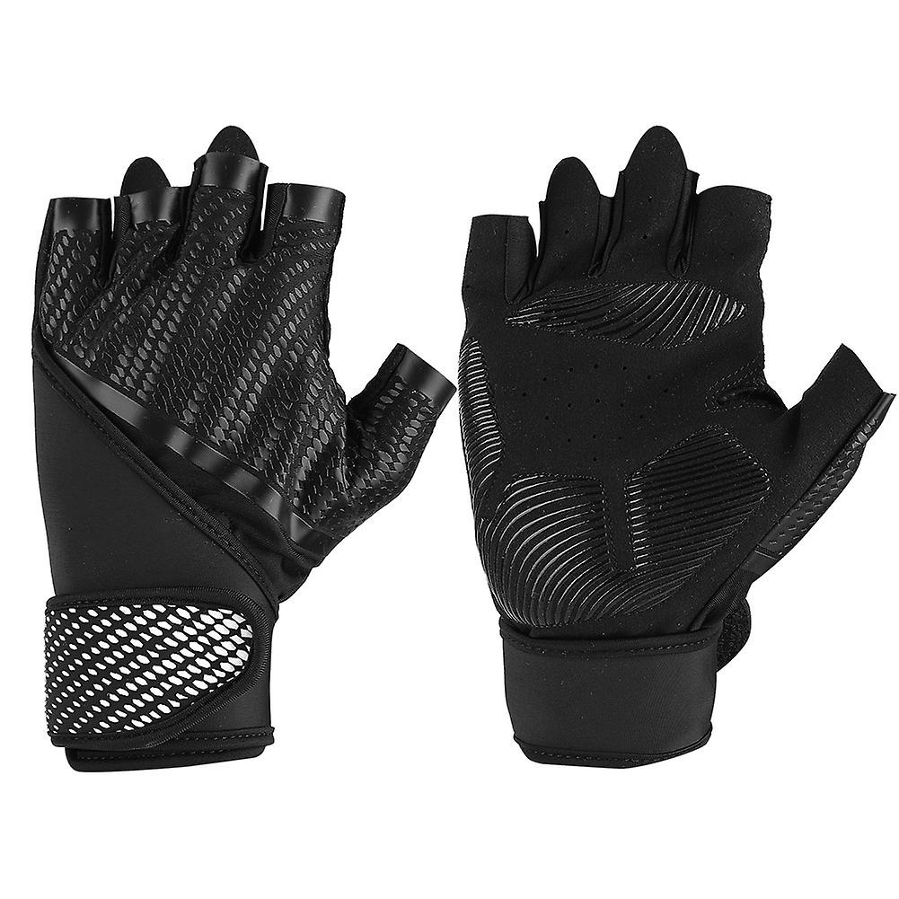 BOODUNハーフフィンガーウェイトリフティングジムフィットネスグローブサイクルメッシュサイクリング自転車グローブ(#03)