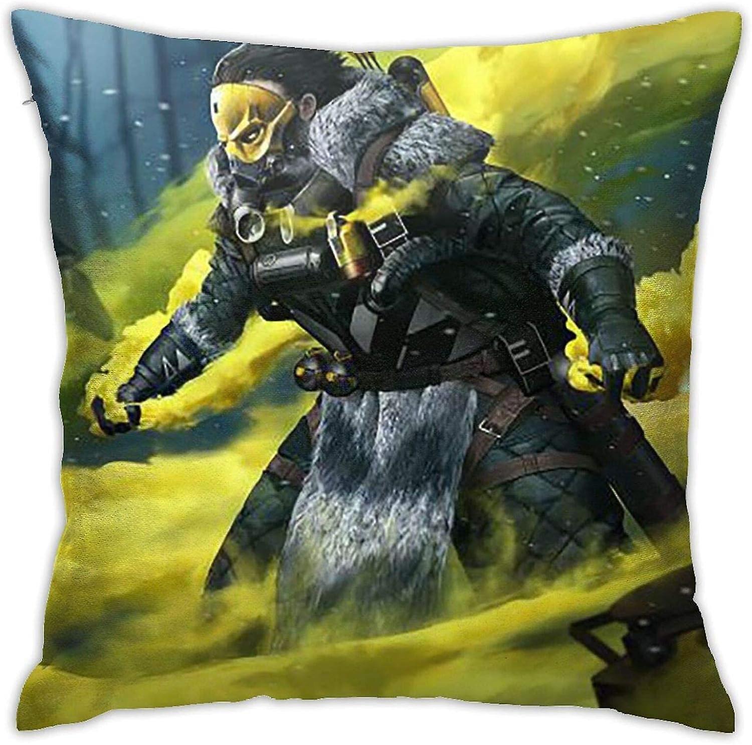 Apex-Legend 枕カバー、ソファソファオフィスベッド用隠しジッパー付き、両面プリント枕カバークッションカバー、ホームデコレーション用(ツインサイド) 18i