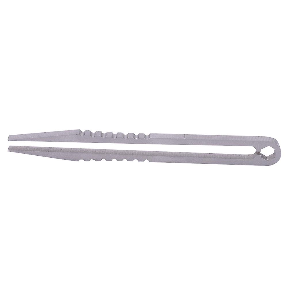 Portable Titanium Alloy EDC Tweezers Mini Outdoor Survival Camping Travel Tool