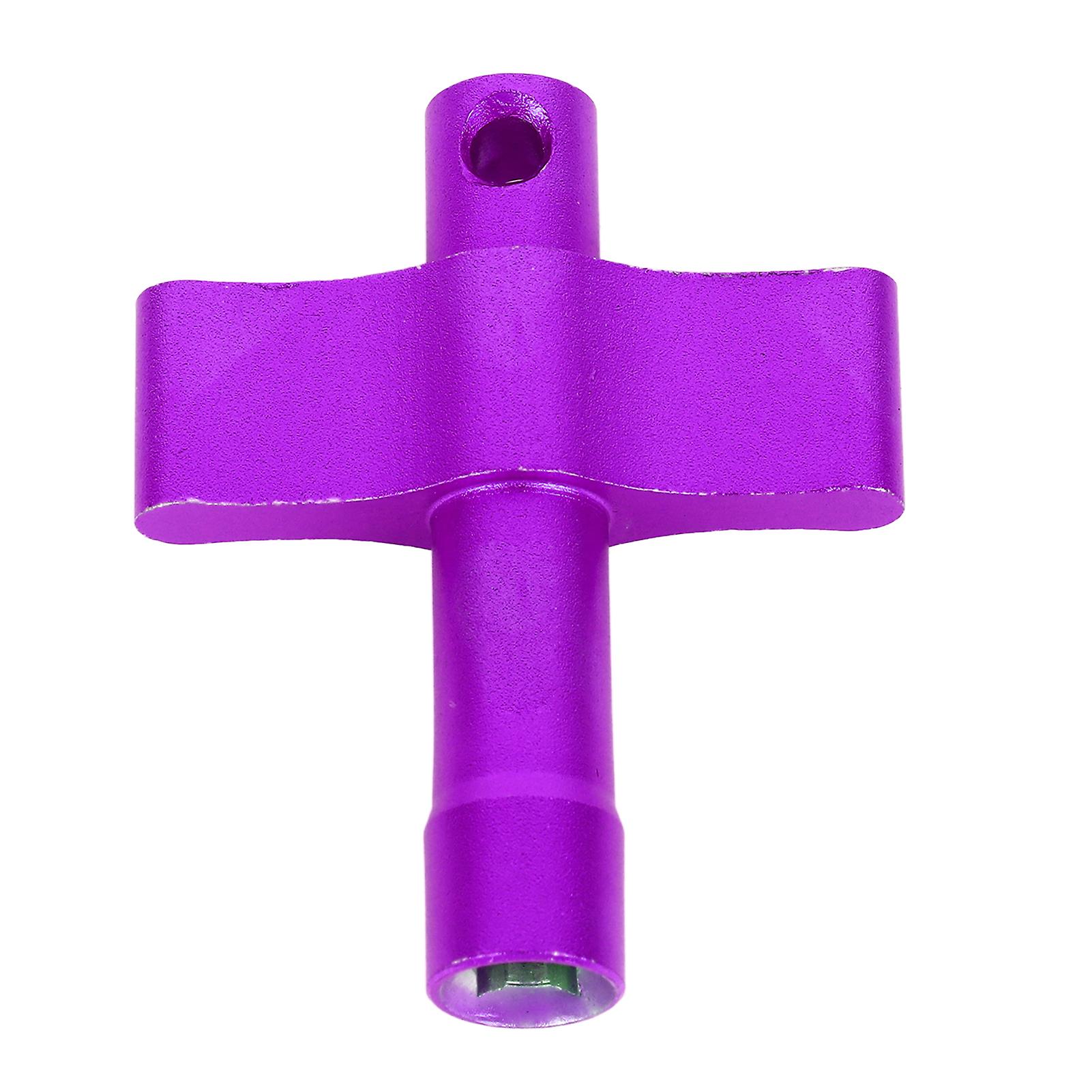 Square Port Drum Wrench T Shape Tuning Key Drum Screw Adjustment Tool for Musical Instrument Repair WE18 Purple