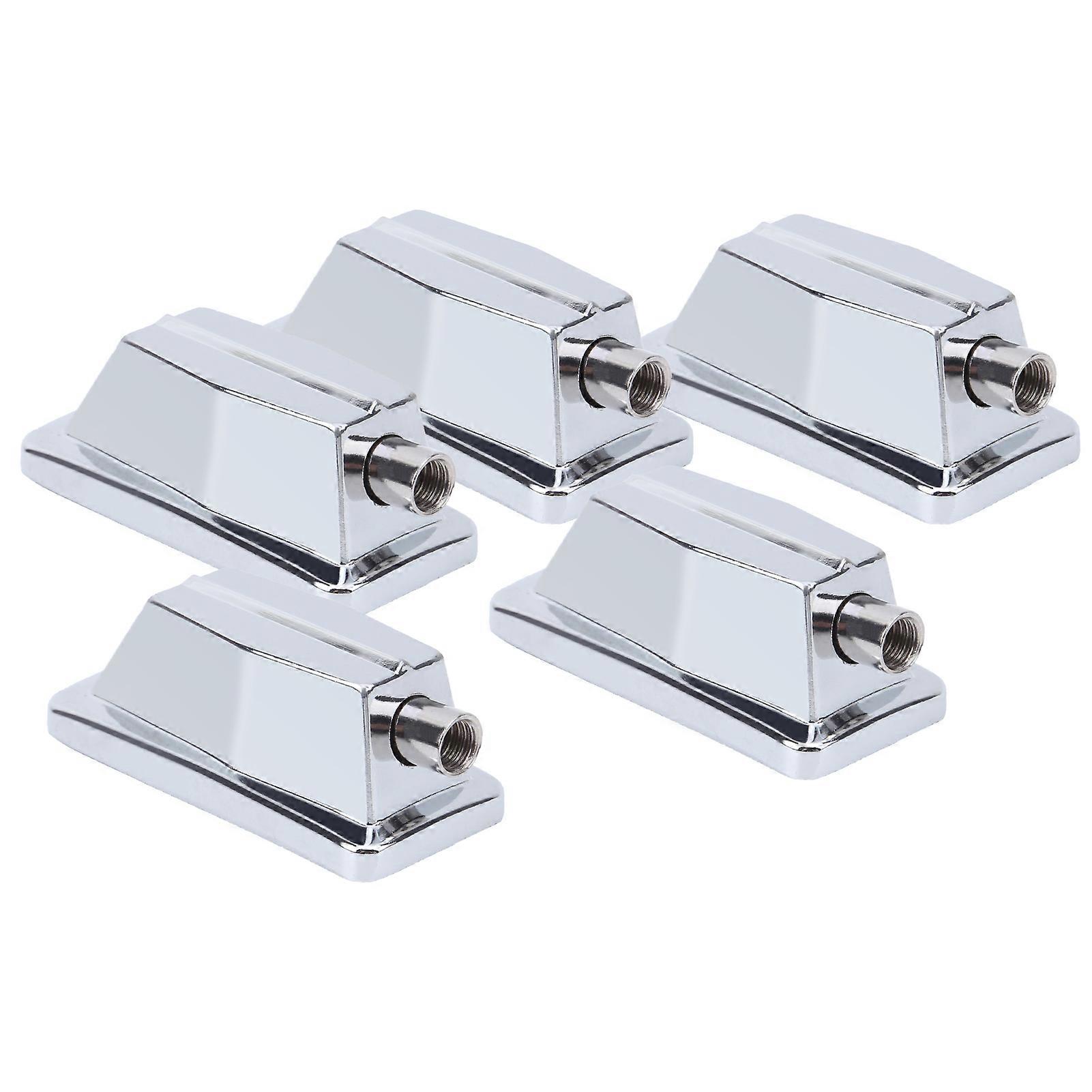 5Pcs Chrome Plated Silver Snare Drum Lug Claw Hooks Replacement