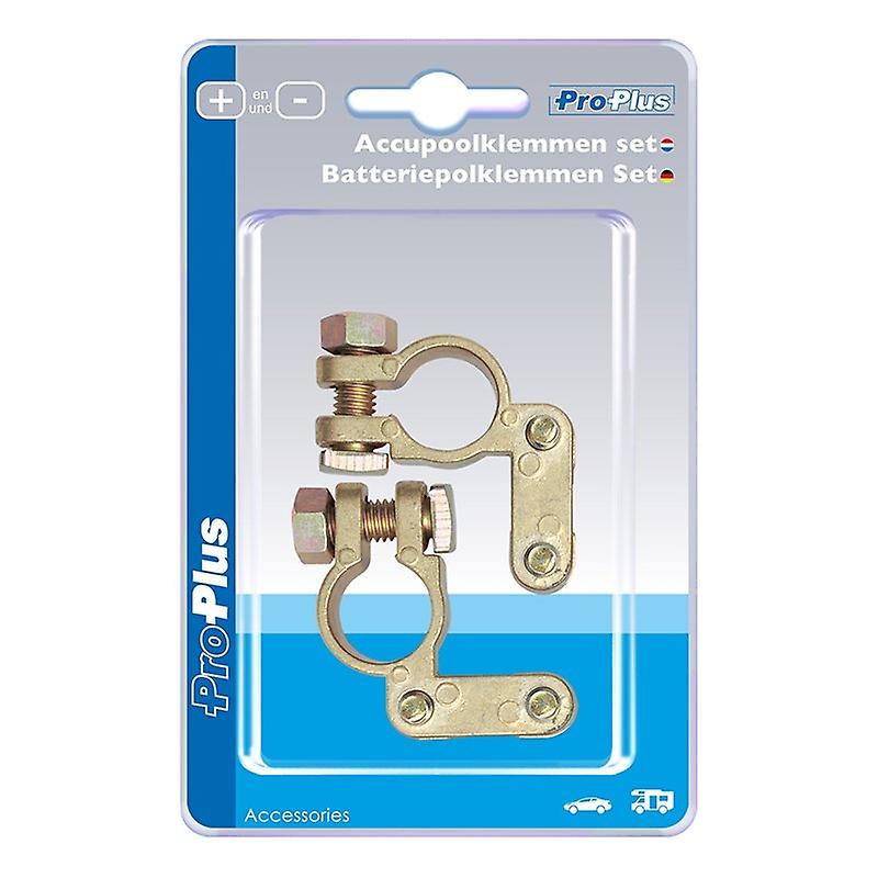 Battery clamp (+) and (-) in blister