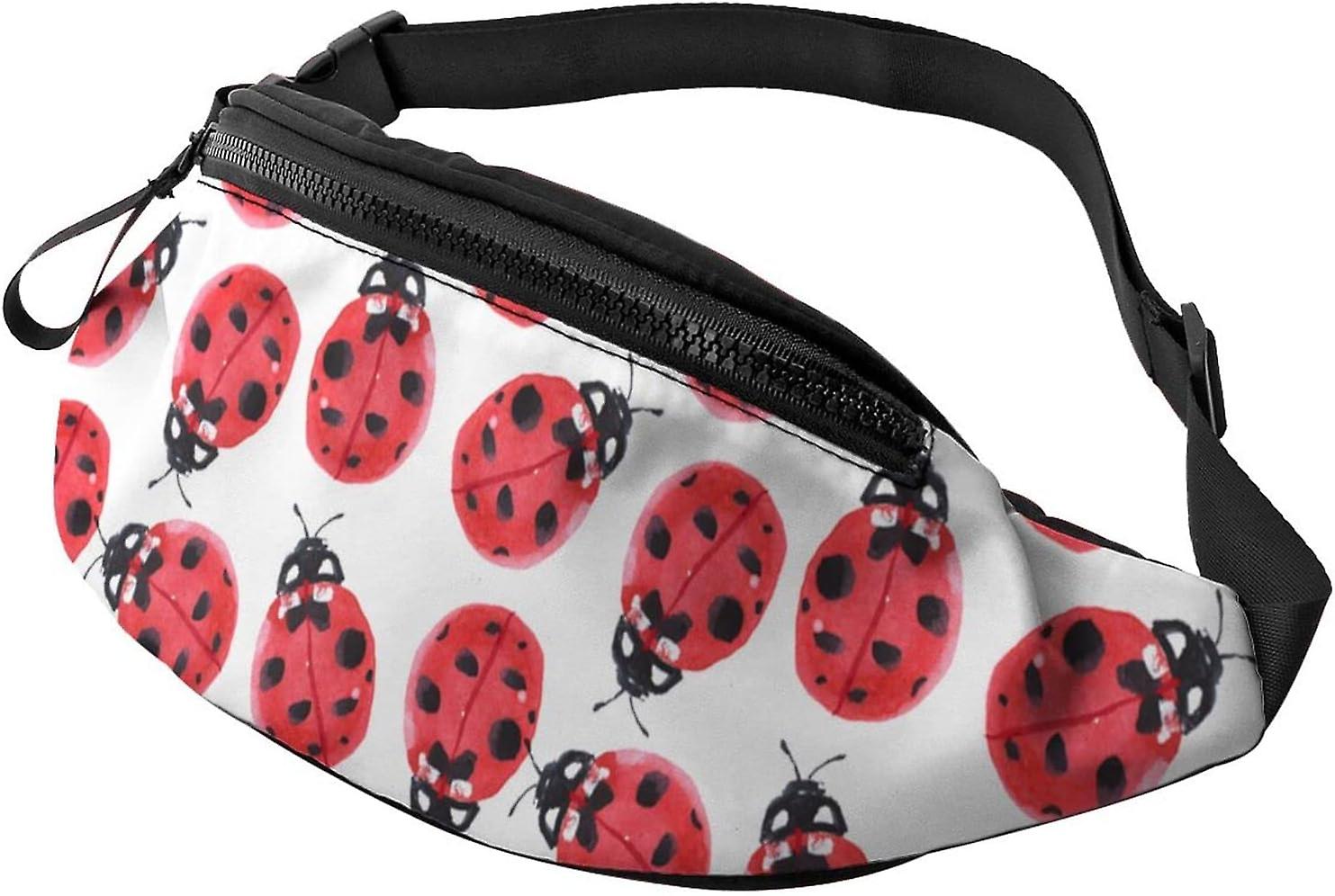 AR839 αξιολάτρευτο πασχαλίτσα αθλητικό crossbody fanny pack μόδας ρυθμιζόμενο λουράκι μέσης πακέτο για πεζοπορία περπάτημα τζόκινγκ
