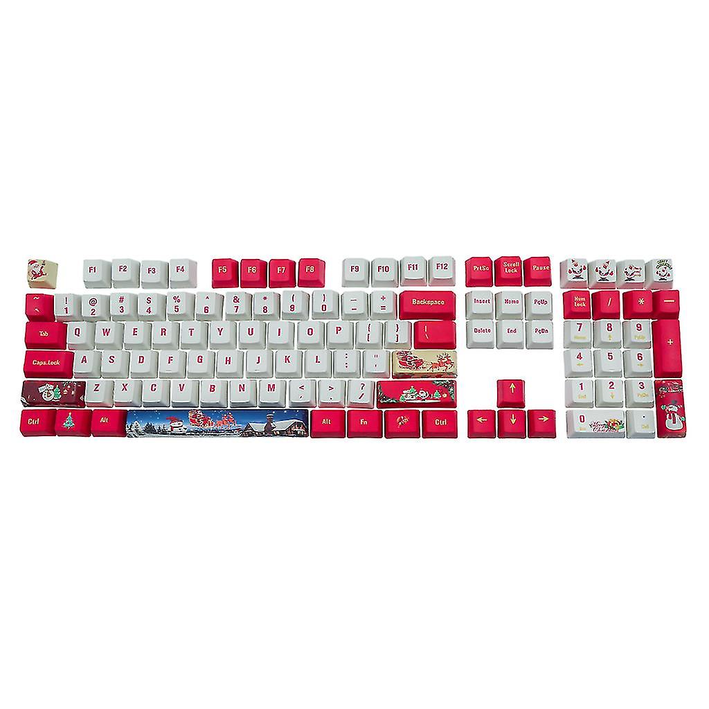 108pcs Pbt Christmas Theme Oem Profile Standard Sublimation Process Keycap