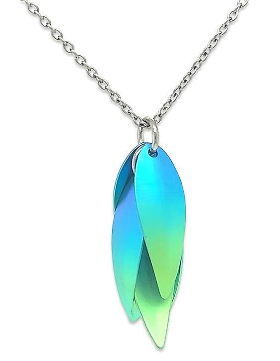 Ti2 Titanium Wild Orchid Pendant - Green
