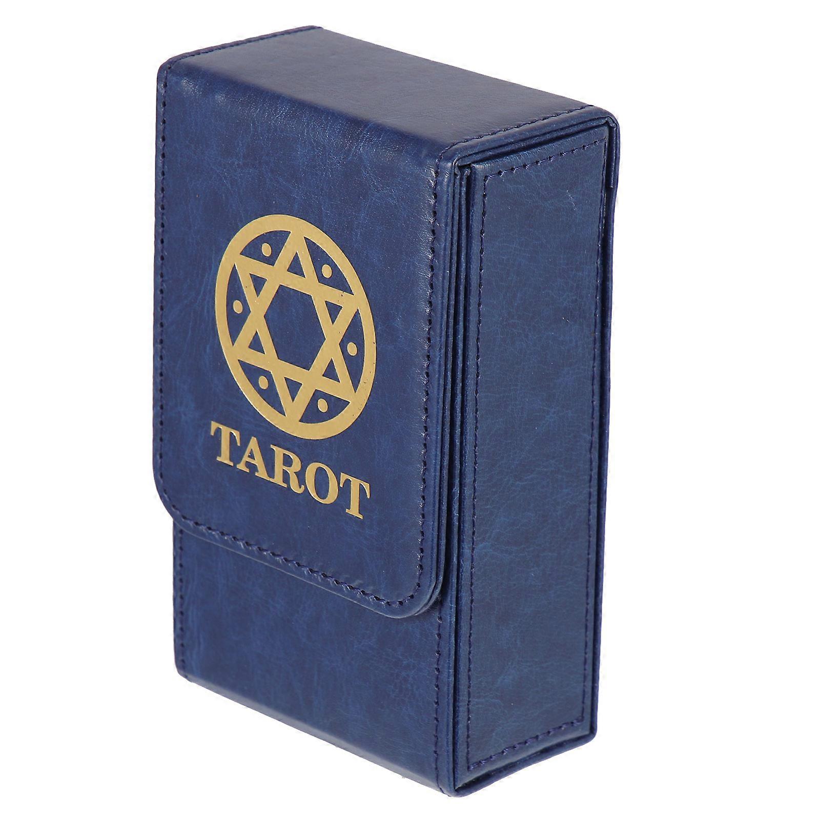 Tarot Cards Storage Case PU Tarot Cards Container Rectangular Storage Box