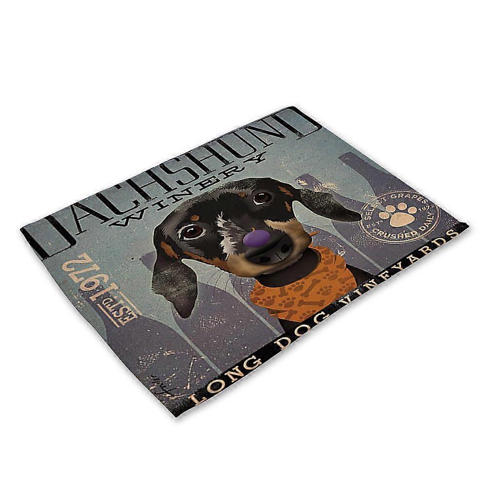 Lovely Cartoon Animal Pattern Heat Insulation Placemat Tableware Table Mat (MA0015-21)