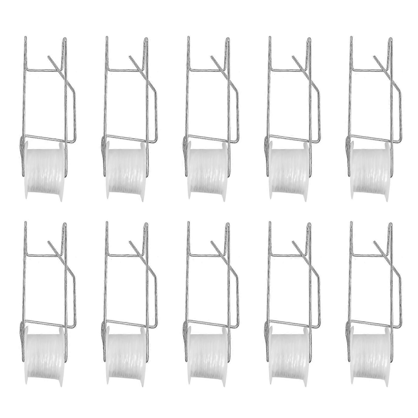 10pcs Tomato Support Hooks, Tomato Trellis Hooks With 15m Vine Support String Rope Plant Hooks