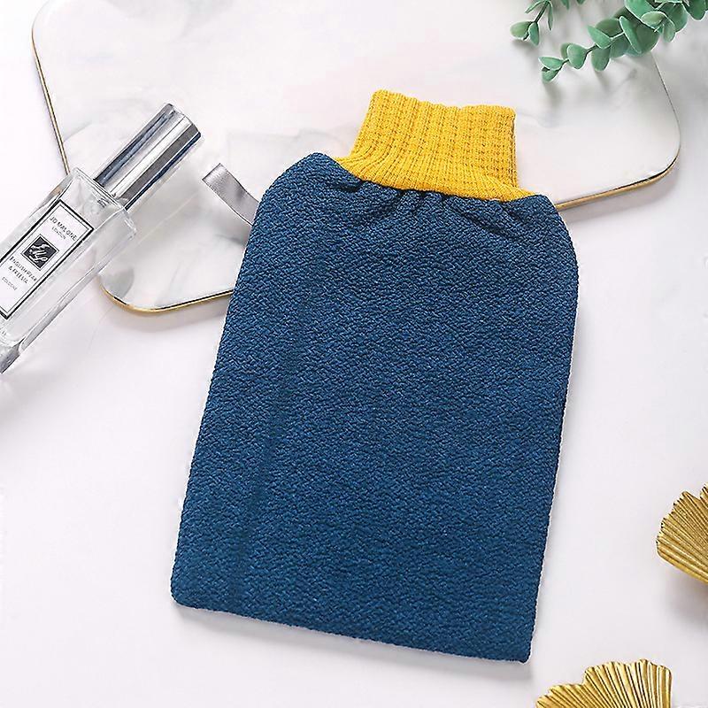 Deep Exfoliating Gloves, Body Scrub Bath Gloves, Remove Dead Skin Cells (Blue)