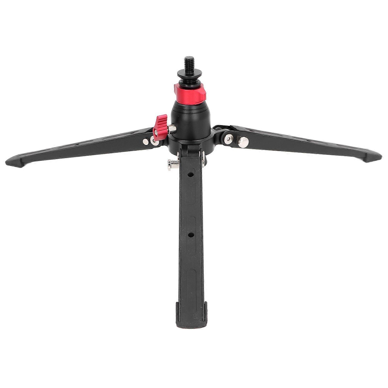 Mini Tripod Desktop Small Tripod Aluminum Tabletop Tripod Stand 3/8 Inch Screw Hole Load Up to 10kg for DSLR Camera Monopods NO.4731