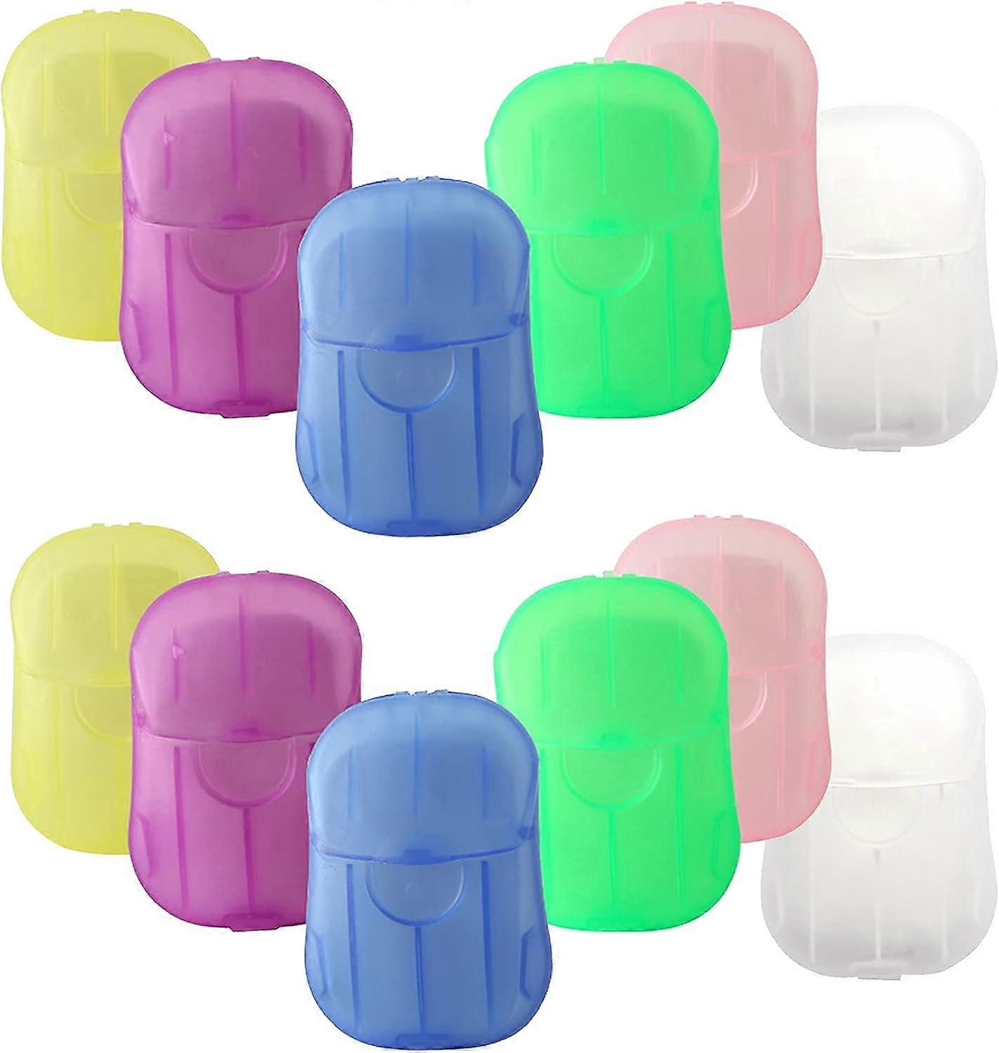 Disposable Paper Soap Sheets - Portable Soap Sheets for Camping, Hiking, Traveling (12 Boxes, 240 Sheets)