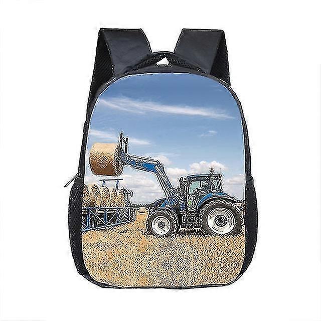 12 بوصة زراعي جرار طباعة حقائب مدرسية للأطفال بنين بنات روضة أطفال على ظهره حقائب طفل صغير K